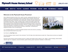 Tablet Screenshot of plymouthhousenurseryschool.com